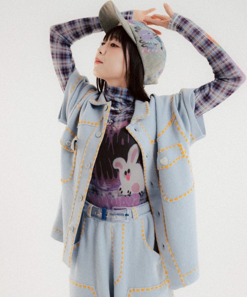 PHINGERIN（フィンガリン）の「PHINGERIN/フィンガリン/別注SUMMER PG1 WESTERN SHIRT（シャツ/ブラウス・メンズ・ブルー・S/M）」の4枚目の写真