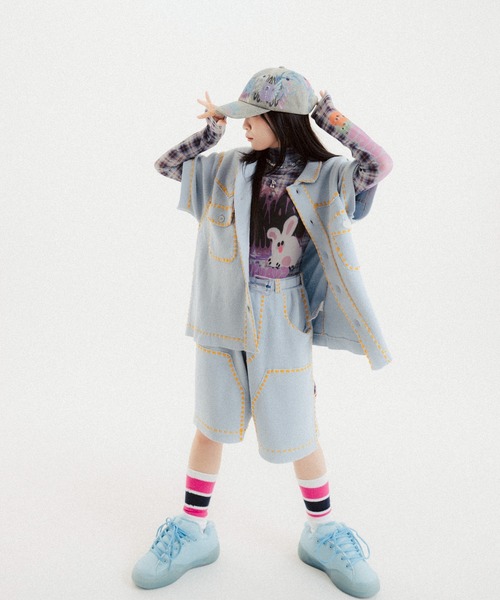 PHINGERIN（フィンガリン）の「PHINGERIN/フィンガリン/別注SUMMER PG1 WESTERN SHIRT（シャツ/ブラウス・メンズ・ブルー・S/M）」の6枚目の写真