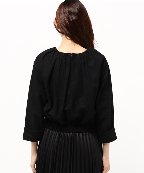 OUTLET(アウトレット)の「【WHO'S WHO gallery】SVセットアップTOPS(Tシャツ/カットソー・レディース・ブラック/グレー/ベージュ・FREE)」の6枚目の写真