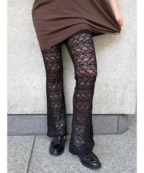 LACE FLARE PANTS（その他パンツ）｜ELCHELE（エルチェレ）の