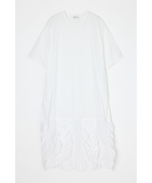 ENFOLD（エンフォルド）の「FRILL-HEM DRESS（ワンピース・レディース・ホワイト/ブラック・36/38）」の2枚目の写真