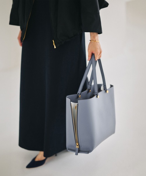 E'POR(エポール)の「【E'POR】Y BAG Wide/A4対応・通勤(トートバッグ・レディース・ベージュ/ブルー系その他4・FREE)」の5枚目の写真