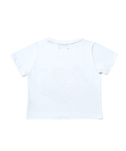 MACNI(マクニ)の「ROSE HEART CROP T-SHIRT WHITE(Tシャツ/カットソー・レディース・ホワイト・FREE)」の4枚目の写真