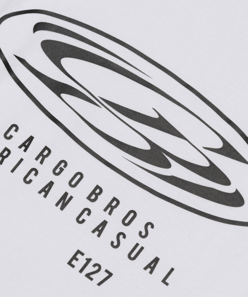 CARGOBROS(カーゴブロス)の「(ビッグサイズ) ラウンドサークルロゴ半袖Tシャツ (ホワイト)(Tシャツ/カットソー・メンズ・その他・FREE)」の4枚目の写真