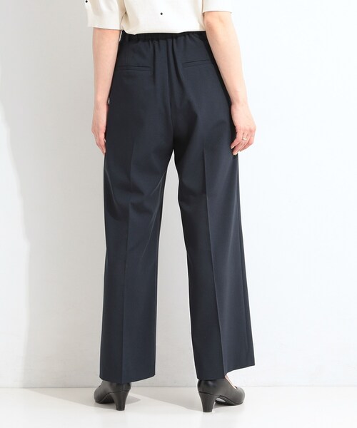 SHOO・LA・RUE(シューラルー)の「【セットアップ可/洗濯後しわになりにくい/UV/吸水速乾】シンプルに美しく タックワイドパンツ(その他パンツ・レディース・ネイビー/ナチュラル/グレー・04/03/02/01)」の10枚目の写真