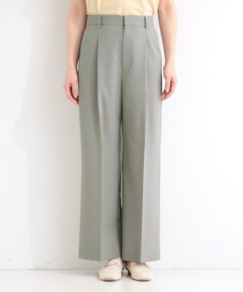 SHOO・LA・RUE(シューラルー)の「【セットアップ可/洗濯後しわになりにくい/UV/吸水速乾】シンプルに美しく タックワイドパンツ(その他パンツ・レディース・ネイビー/ナチュラル/グレー・04/03/02/01)」の16枚目の写真