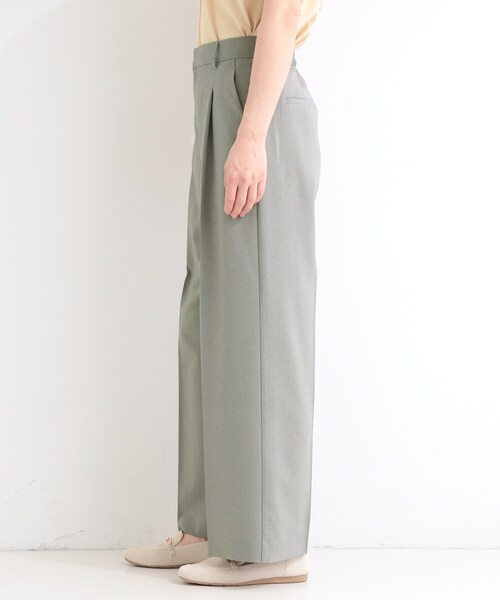 SHOO・LA・RUE(シューラルー)の「【セットアップ可/洗濯後しわになりにくい/UV/吸水速乾】シンプルに美しく タックワイドパンツ(その他パンツ・レディース・ネイビー/ナチュラル/グレー・04/03/02/01)」の17枚目の写真