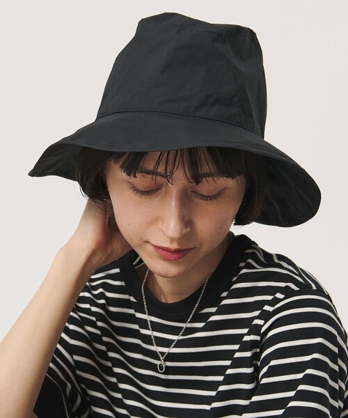 KIJIMA TAKAYUKI（キジマ　タカユキ）の「＜KIJIMA TAKAYUKI＞CTN SOFT ハット（ハット・レディース・ブラック/オフホワイト・FREE）」の2枚目の写真