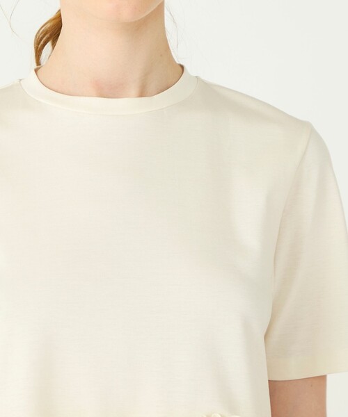 BALLSEY(ボールジィ)の「【WEB限定】ジャージーコンビ ペプラムプルオーバー(Tシャツ/カットソー・レディース・ブラック/アイボリー・S)」の7枚目の写真