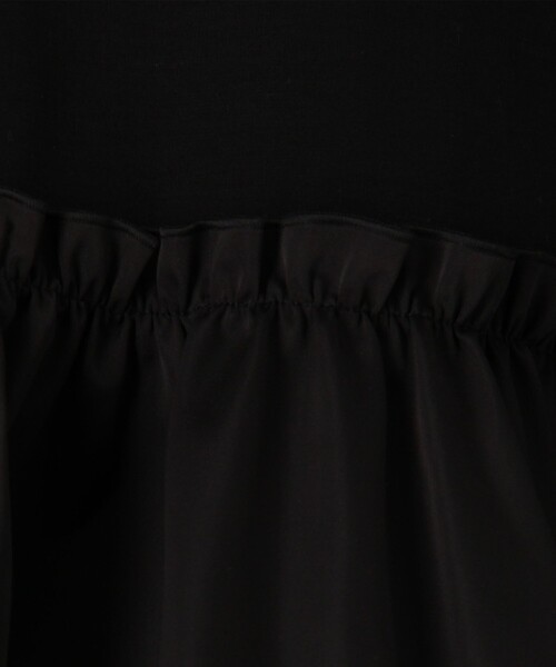 BALLSEY(ボールジィ)の「【WEB限定】ジャージーコンビ ペプラムプルオーバー(Tシャツ/カットソー・レディース・ブラック/アイボリー・S)」の8枚目の写真