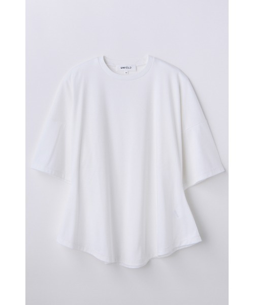 ENFOLD(エンフォルド)の「PEPLUM LOOSE T-SHIRT(Tシャツ/カットソー・レディース・ライトブルー/ホワイト/キナリ・38)」の1枚目の写真