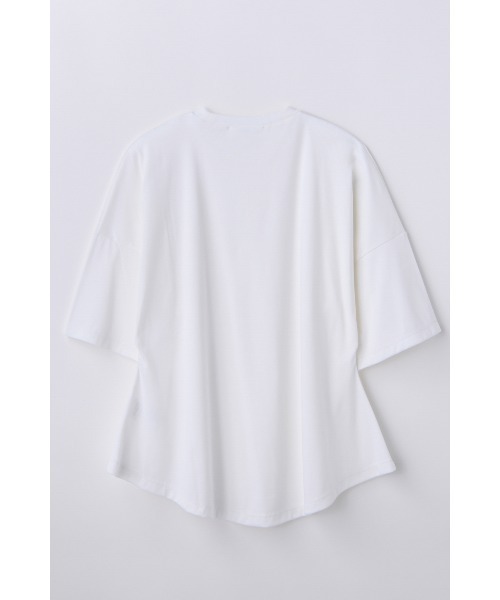 ENFOLD(エンフォルド)の「PEPLUM LOOSE T-SHIRT(Tシャツ/カットソー・レディース・ライトブルー/ホワイト/キナリ・38)」の4枚目の写真