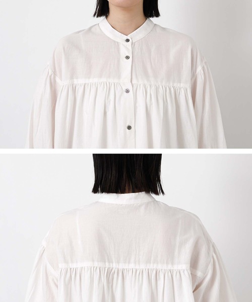 Gready Brilliant(グレディブリリアン)の「スカラ刺繍バンドネックシャツ(シャツ/ブラウス・レディース・オフホワイト・FREE)」の17枚目の写真