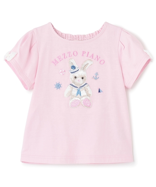 ウサギ・ネコ マリン半袖Tシャツ（Tシャツ/カットソー）｜mezzo piano