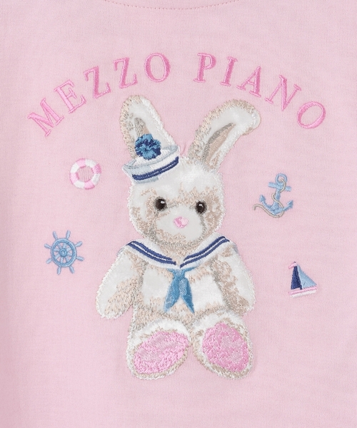 ウサギ・ネコ マリン半袖Tシャツ（Tシャツ/カットソー）｜mezzo piano