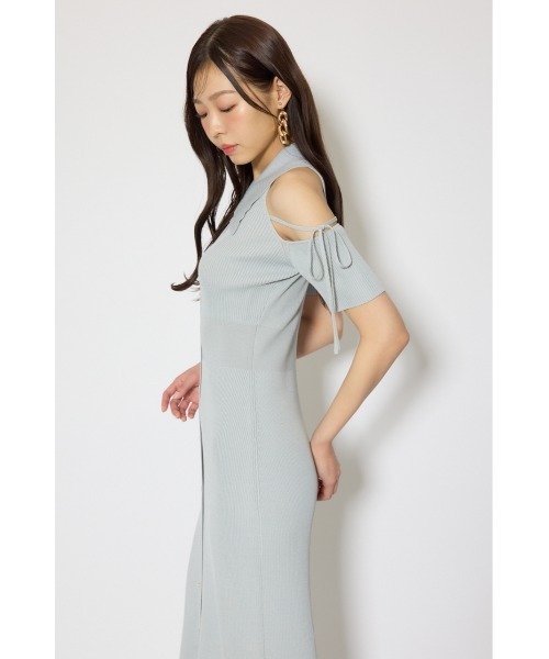 rienda(リエンダ)の「リボン付きアメスリニットワンピース 春服 夏服(ワンピース・レディース・ブルー/ブラック/ピンク・FREE)」の22枚目の写真