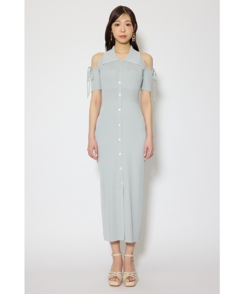 rienda(リエンダ)の「リボン付きアメスリニットワンピース 春服 夏服(ワンピース・レディース・ブルー/ブラック/ピンク・FREE)」の21枚目の写真