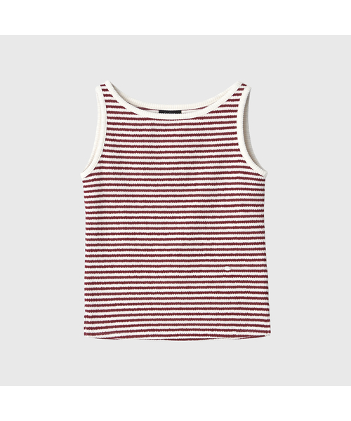 LOOKAST(ルックキャスト)の「モードスリーブレスTシャツ / MAUD SLEEVELESS T-SHIRT_3カラー(Tシャツ/カットソー・レディース・ブラック/レッド/アイボリー・SMALL/MEDIUM)」の3枚目の写真