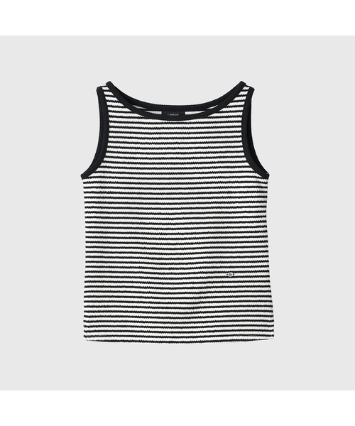 LOOKAST(ルックキャスト)の「モードスリーブレスTシャツ / MAUD SLEEVELESS T-SHIRT_3カラー(Tシャツ/カットソー・レディース・ブラック/レッド/アイボリー・SMALL/MEDIUM)」の2枚目の写真