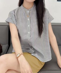 ストライプフレンチシャツ