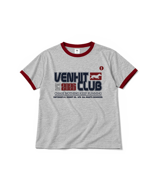 VENHIT(ベンヒット)の「ドッグウォークリング半袖Tシャツ(Tシャツ/カットソー・レディース・クリーム/スカイブルー/ライトグレー・MEDIUM/LARGE)」の2枚目の写真