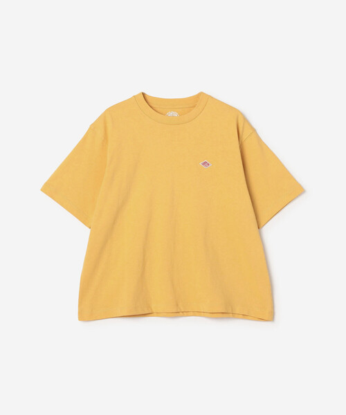 DANTON(ダントン)の「DANTON | コットン天竺 ショートTシャツ SOLID WOMEN(Tシャツ/カットソー・レディース・ホワイト/オレンジ・M)」の3枚目の写真