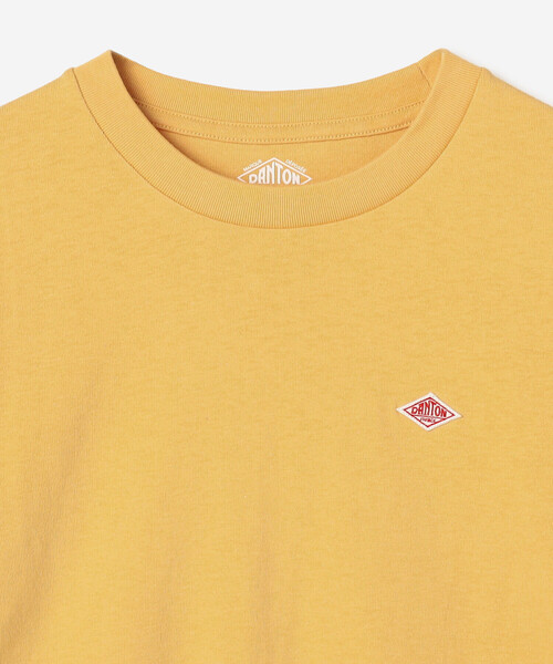 DANTON(ダントン)の「DANTON | コットン天竺 ショートTシャツ SOLID WOMEN(Tシャツ/カットソー・レディース・ホワイト/オレンジ・M)」の5枚目の写真