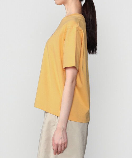 DANTON(ダントン)の「DANTON | コットン天竺 ショートTシャツ SOLID WOMEN(Tシャツ/カットソー・レディース・ホワイト/オレンジ・M)」の10枚目の写真