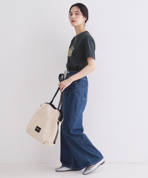 OPAQUE.CLIP(オペークドットクリップ)の「アソートロゴTシャツ【洗濯機OK】(Tシャツ/カットソー・レディース・ネイビー/ホワイト/ライトベージュ・40/38)」の14枚目の写真