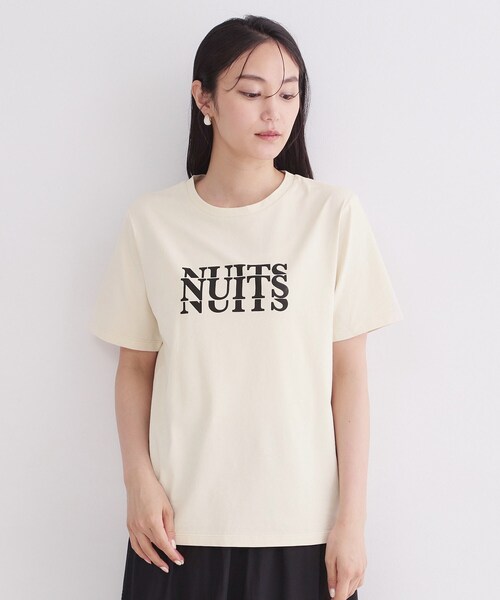OPAQUE.CLIP(オペークドットクリップ)の「アソートロゴTシャツ【洗濯機OK】(Tシャツ/カットソー・レディース・ネイビー/ホワイト/ライトベージュ・40/38)」の16枚目の写真