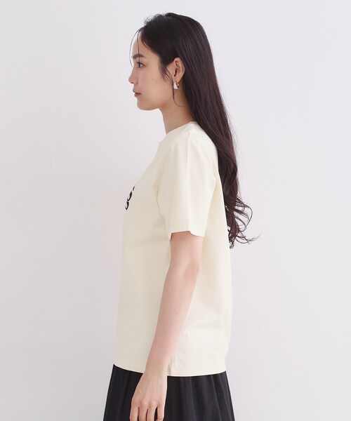 OPAQUE.CLIP(オペークドットクリップ)の「アソートロゴTシャツ【洗濯機OK】(Tシャツ/カットソー・レディース・ネイビー/ホワイト/ライトベージュ・40/38)」の17枚目の写真