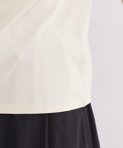 OPAQUE.CLIP(オペークドットクリップ)の「アソートロゴTシャツ【洗濯機OK】(Tシャツ/カットソー・レディース・ネイビー/ホワイト/ライトベージュ・40/38)」の21枚目の写真