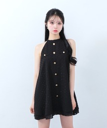 denim docking tiered one piece(eme10389)（ワンピース）｜M me eme