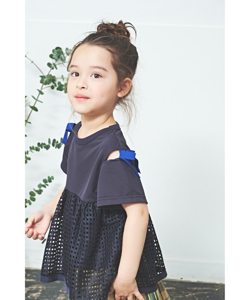 maarook(マルーク)の「チュール3wayチュニックスカート(スカート・キッズ・ベージュ/ネイビー・130cm/120cm/110cm/100cm)」の3枚目の写真