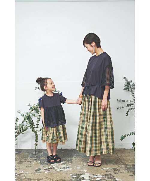 maarook(マルーク)の「チュール3wayチュニックスカート(スカート・キッズ・ベージュ/ネイビー・130cm/120cm/110cm/100cm)」の5枚目の写真