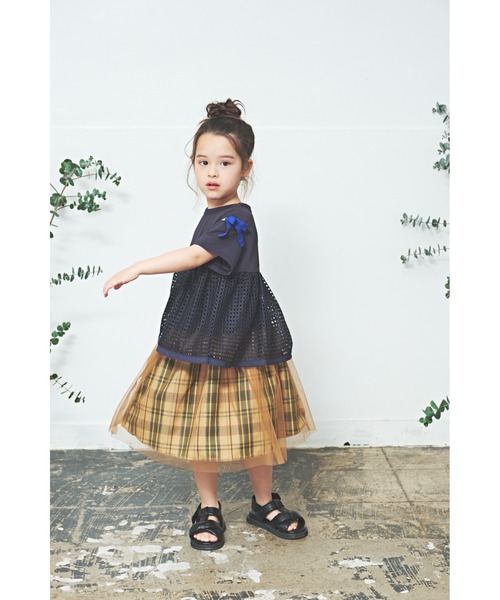maarook(マルーク)の「チュール3wayチュニックスカート(スカート・キッズ・ベージュ/ネイビー・130cm/120cm/110cm/100cm)」の8枚目の写真