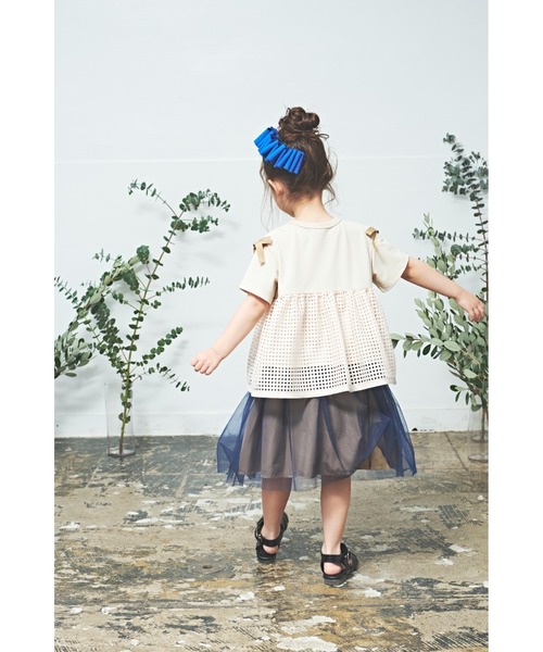 maarook(マルーク)の「チュール3wayチュニックスカート(スカート・キッズ・ベージュ/ネイビー・130cm/120cm/110cm/100cm)」の13枚目の写真