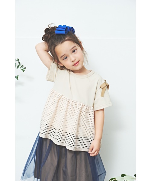 maarook(マルーク)の「チュール3wayチュニックスカート(スカート・キッズ・ベージュ/ネイビー・130cm/120cm/110cm/100cm)」の15枚目の写真