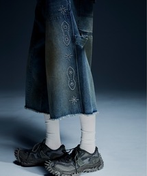 DANKE SCHON(�_���P�V�F�[��)��DankeSchon/�_���P�V�F�[��/STUDS W-KNEE SHORTS DENIM(�f�j���p���c)