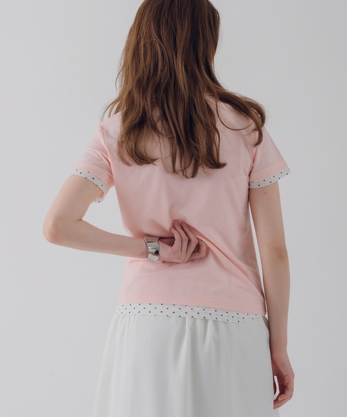 MUHET（ミュエータ）の「layered-look polo shirt / レイヤード風ポロシャツ（ポロシャツ・レディース・ピンク/カーキ/ネイビー・FREE）」の11枚目の写真
