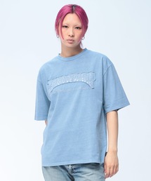 THRASHER (スラッシャー) ダメージ加工 Tシャツ 半袖 綿100% ピグメント加工 染め ロゴ クルーネック ユニセックス