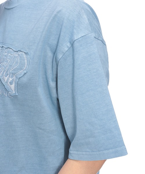 THRASHER(スラッシャー)の「THRASHER (スラッシャー) ダメージ加工 Tシャツ 半袖 綿100% ピグメント加工 染め ロゴ クルーネック ユニセックス(Tシャツ/カットソー・メンズ・ブルー/ピンク/ブラック×レッド/ブラック×ブラック・M/L)」の16枚目の写真
