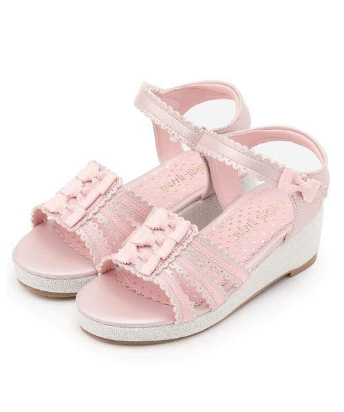 mezzo piano（メゾピアノ）の「リボン　ウェッジソールサンダル（サンダル・キッズ・ホワイト・21cm/20cm/19cm/18cm/17cm）」の9枚目の写真