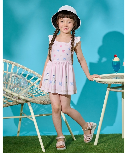 mezzo piano（メゾピアノ）の「リボン　ウェッジソールサンダル（サンダル・キッズ・ホワイト・21cm/20cm/19cm/18cm/17cm）」の10枚目の写真