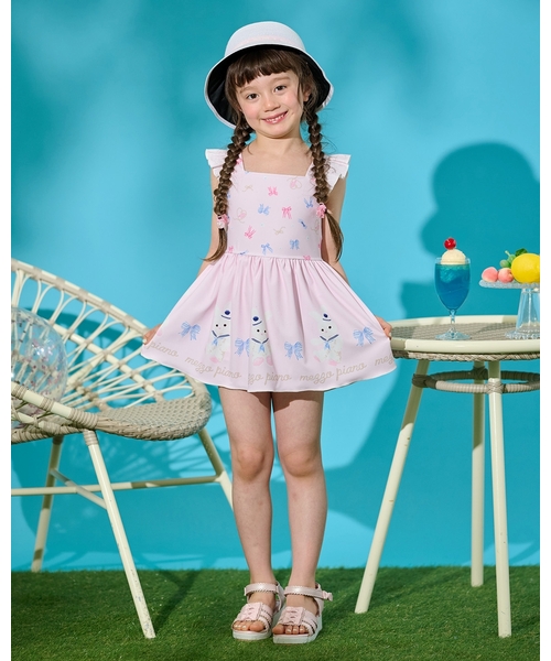 mezzo piano（メゾピアノ）の「リボン　ウェッジソールサンダル（サンダル・キッズ・ホワイト・21cm/20cm/19cm/18cm/17cm）」の11枚目の写真