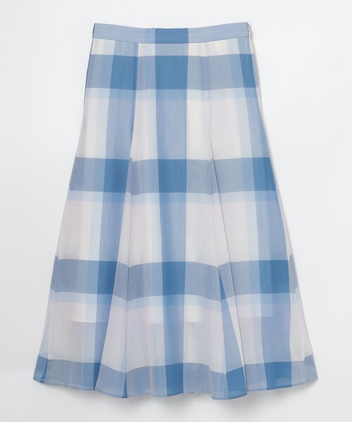BLUE LABEL CRESTBRIDGE(ブルーレーベルクレストブリッジ)の「クレストブリッジチェックシアーボイルフレアスカート(スカート・レディース・レッド/パープル系その他4/ブルー・38/36)」の15枚目の写真
