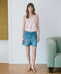 High-Waist Crop Denim (Blue)