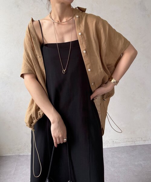 DouDou(ドゥドゥ)の「インナーセットワンピース(ワンピース・レディース・ベージュ/ブラック・FREE)」の17枚目の写真