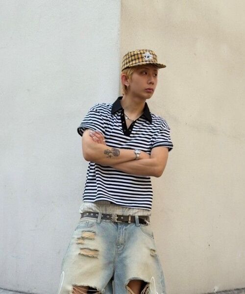 ROARINGRAD(ロアリングラド)の「W.ストライプポロTシャツレッド(ポロシャツ・レディース・その他・MEDIUM/LARGE)」の17枚目の写真
