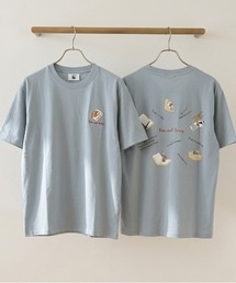 【TOM&JERRY/トムとジェリー】キャラクターバックプリント半袖プリントTシャツ(DRY) ユニセックス
